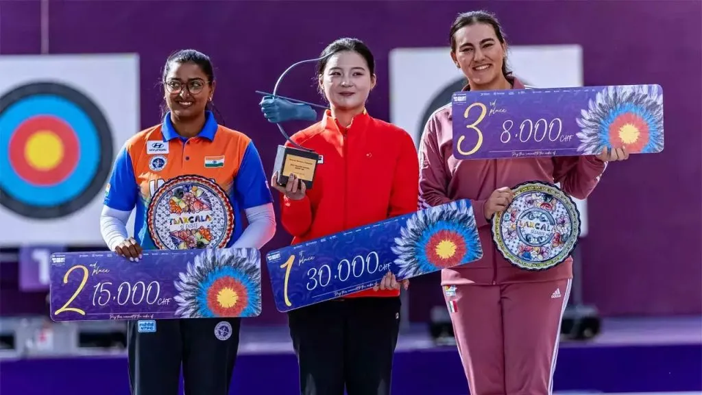 Deepika wins silver in archery World Cup final