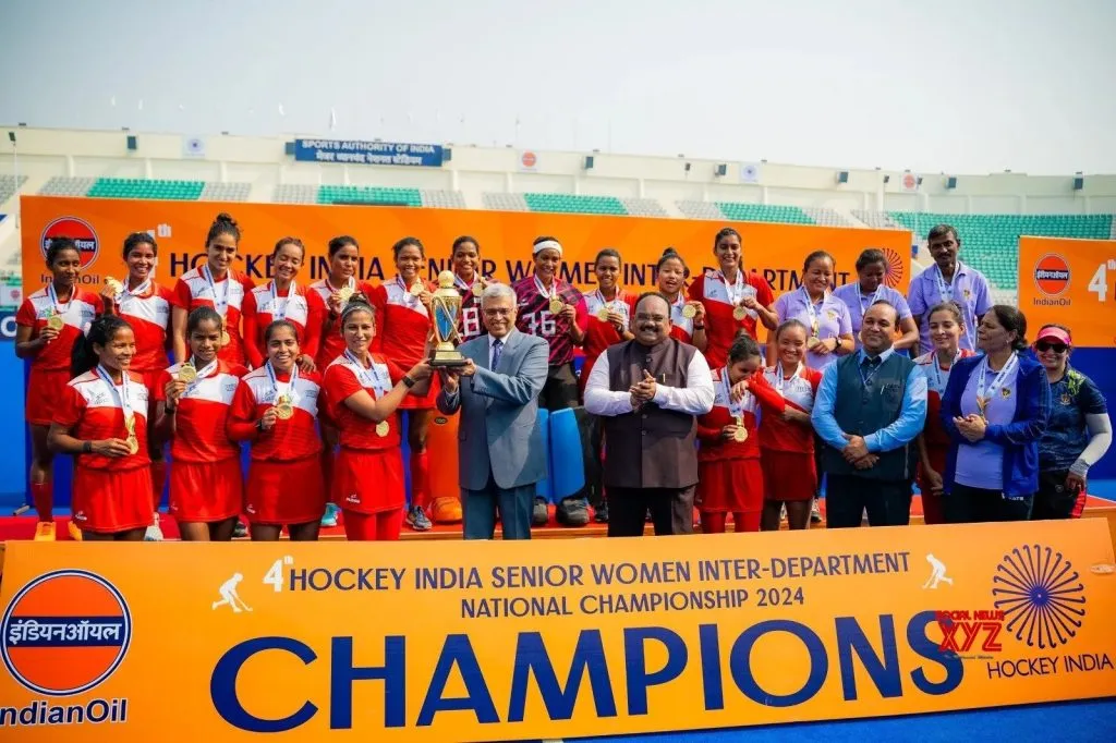 रेल्वे महिला हॉकी संघ विजेता Railway Women's Hockey Team Winner