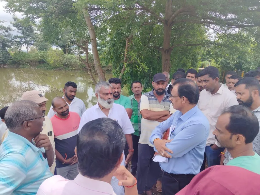 वडगाव- जुने बेळगाव येथील तलावांचे काम अर्धवट स्थितीत Vadgaon- The work of ponds at Old Belgaon is in partial condition