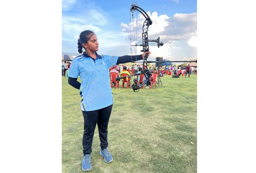 Sindhukanya Aksachi 'National Level' in 'Archery'