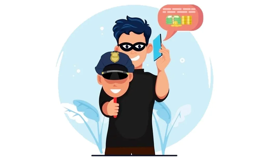 Now cyber criminals in police uniform!