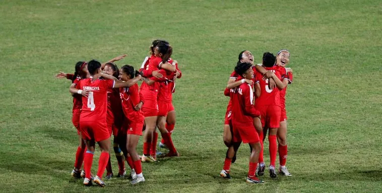Indian women's football team defeated