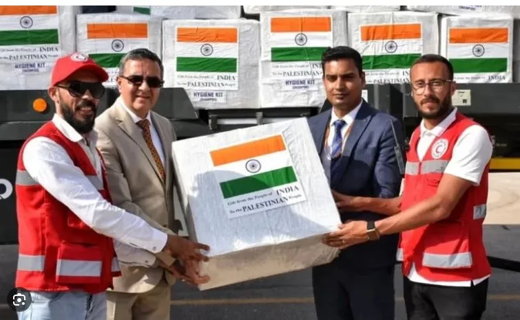 Aid from India to war-torn Palestine