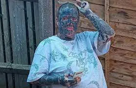 800 tattoos on a woman's body