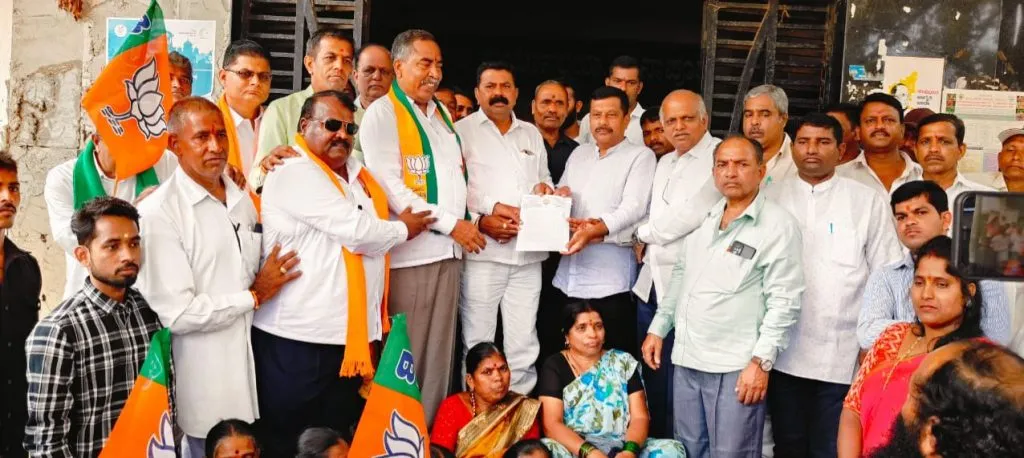 BJP agitation against Waqf Act in Khanapur