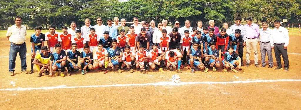 Saint Paul team's winning salute