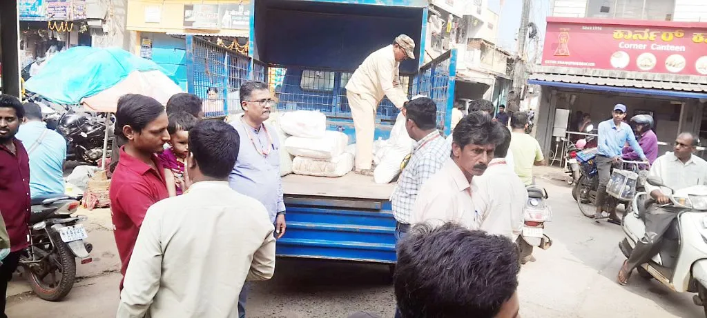 250 kg plastic bags seized with penal action