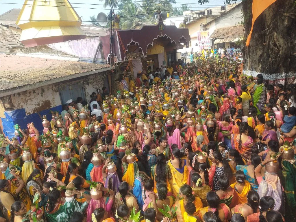 An important ritual of Nandgad Mahalakshmi Yatra in excitement