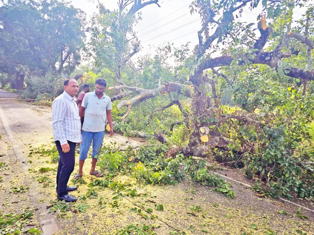 Hindalga-Sulga road widening, renovation work started