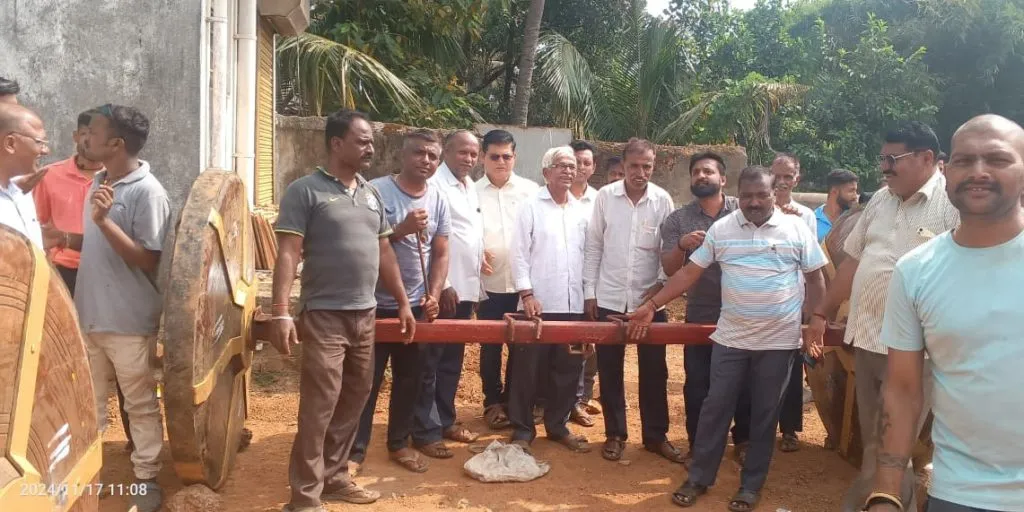 Mahalakshmi Rath connection work is underway Preparations for Yatra in Nandgad in full swing