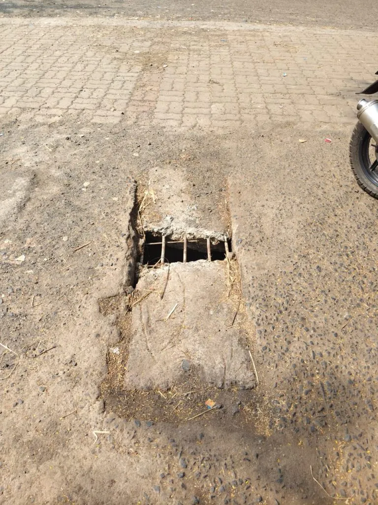 At Yelloor, the concrete of the sewer collapsed within two months
