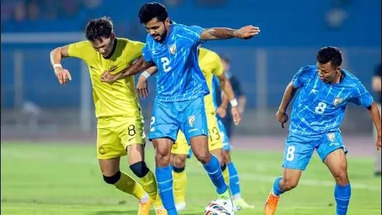 India-Malaysia football match ends in a draw