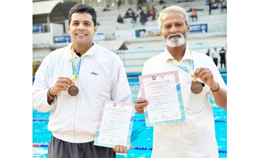 Halgekar, Kumbhar shine in swimming competition