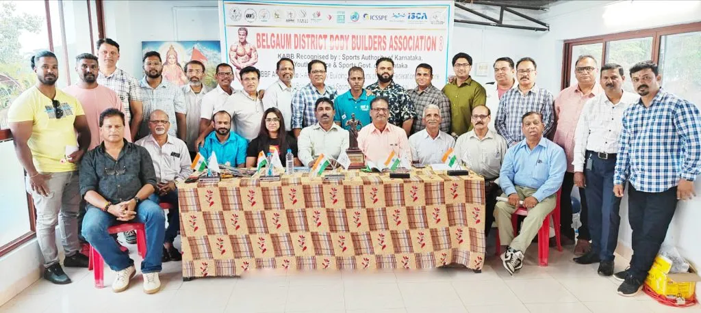 Belgaum District Bodybuilding Association meeting in Khalemeli