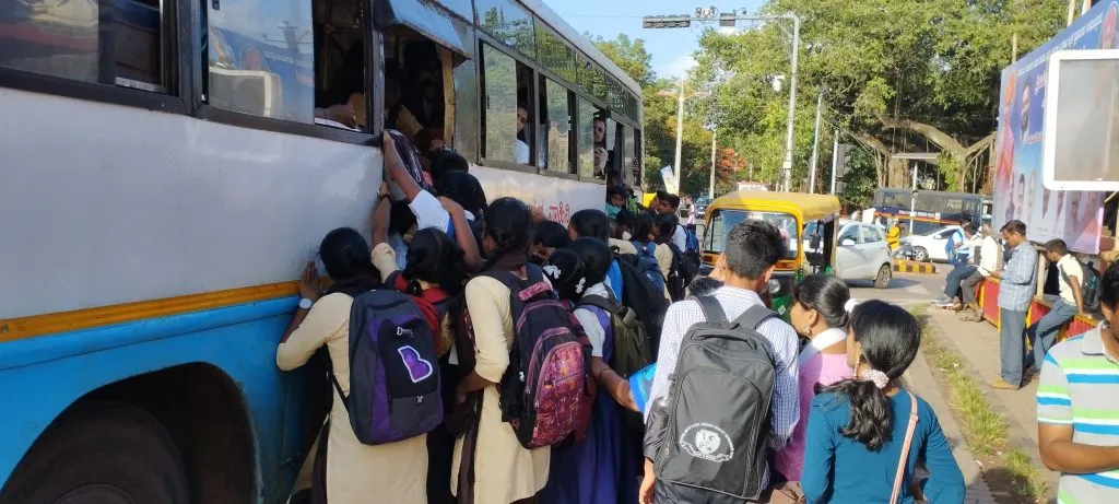 Dangerous journey of students