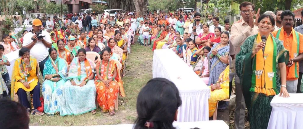 Spontaneous response from citizens from Renuka Mandir to Nehru Nagar area for Amal Mahadik's campaign