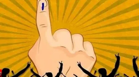 Home on one side and voting on the other!