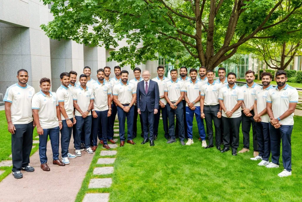 टीम इंडियाने घेतली ऑस्ट्रेलियन पंतप्रधानांची ‘ग्रेट भेट’ Team India received the Australian Prime Minister's 'Great Visit'