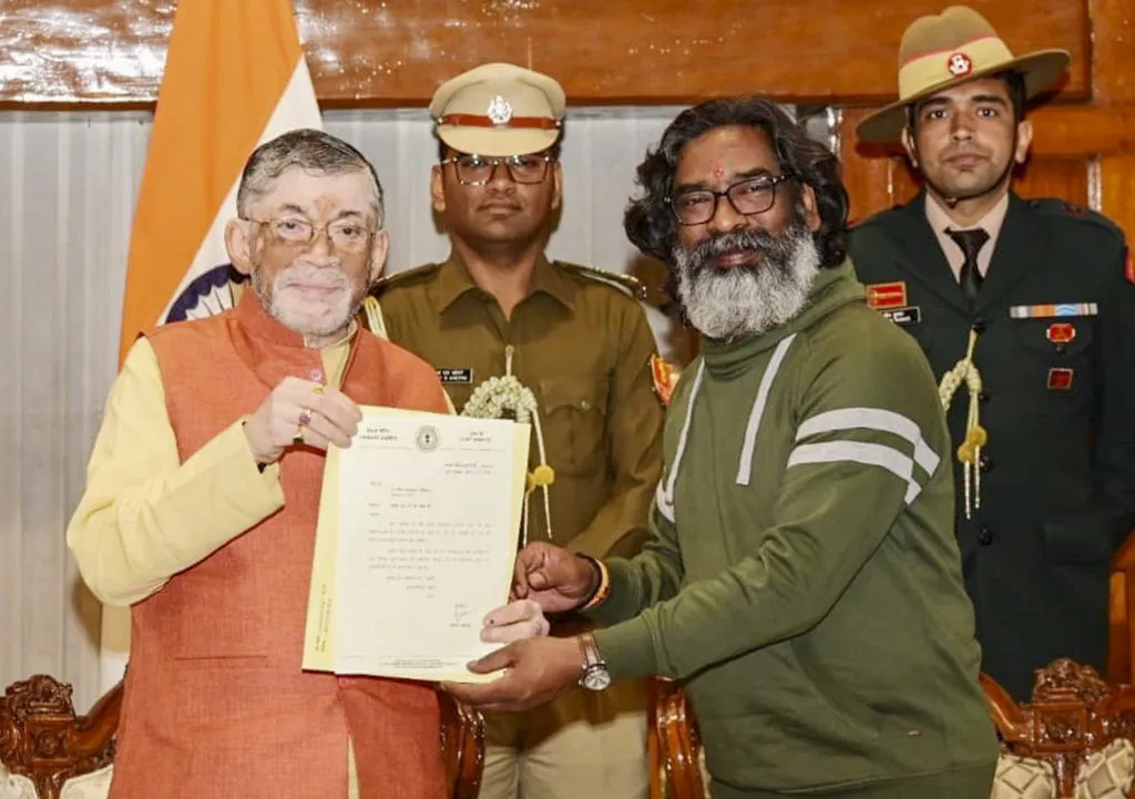 Swearing-in ceremony in Jharkhand on Thursday