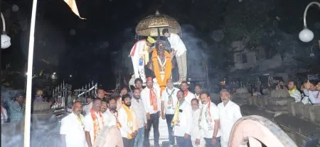 Rajesh Latkar's campaign rally inaugurated by Maloji Raje Chhatrapati