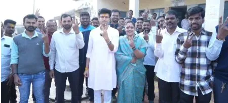 Samarjit Ghatge registers his wife for voting rights