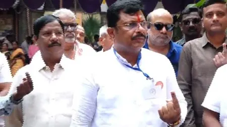 Rajesh Kshirsagar exercised his right to vote.