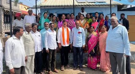 Shivajirao Patil's voter outreach visit to Hunginhal - Spontaneous response from the public