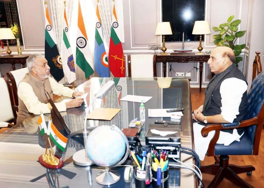 MP Hegde discusses Seabird project with Defence Minister Rajnath Singh