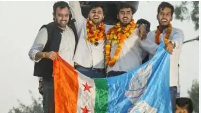 ‘डीयु’ विद्यार्थी संघटनेचे अध्यक्षपद ‘एनएसयूआय’कडे NSUI wins DU Students' Union presidency