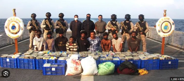 500 kg of drugs seized in the Arabian Sea