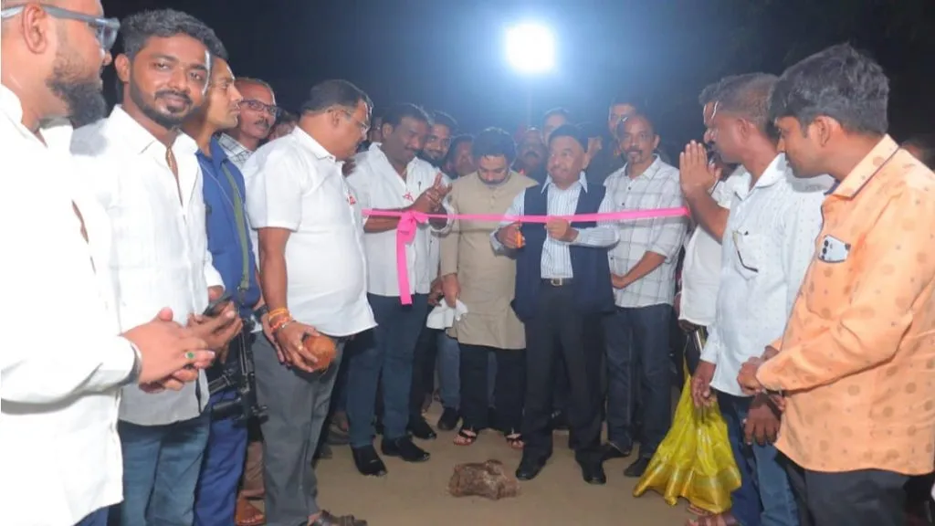 निलेश राणेंच्या निवडणूक प्रचार कार्यालयाचे खा. नारायण राणेंच्या हस्ते उदघाटन