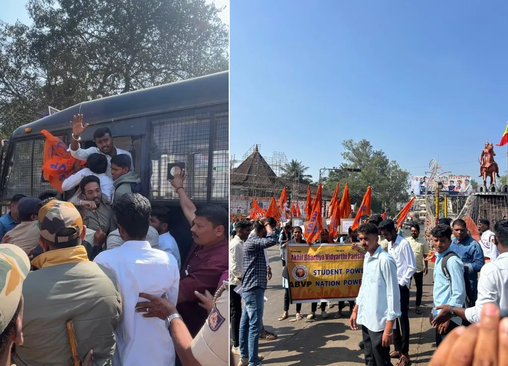 ABVP's agitation for students' issues