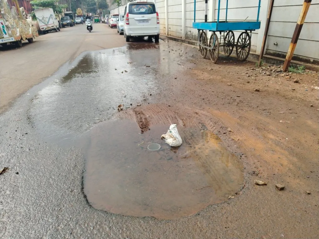 Water wastage from the valve at Chavat Gali