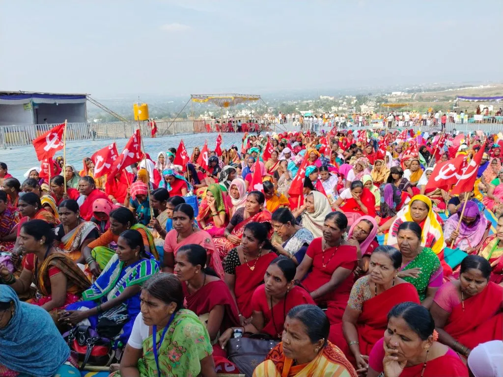 Mid-day meal workers' protest