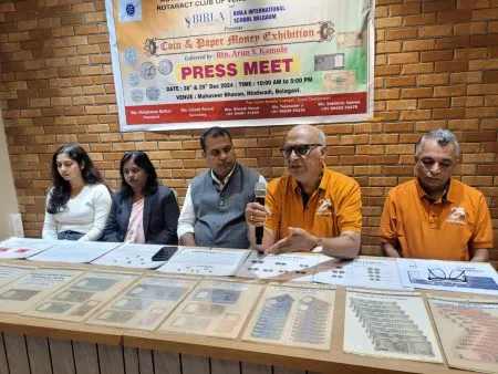 Exhibition of currency notes and coins by Rotary Club of Venugram