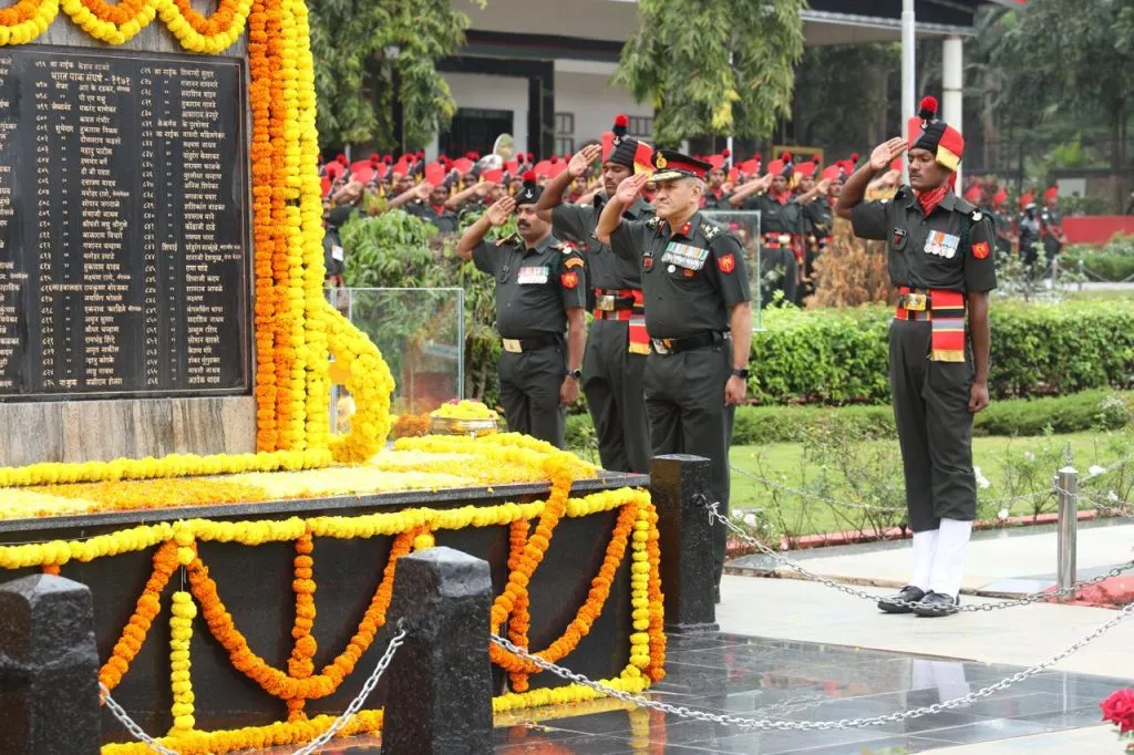 Oath-taking ceremony of 'Maratha' fire fighters