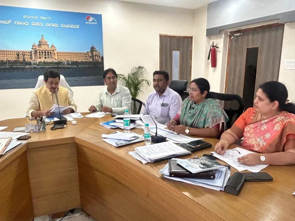 Efforts for the implementation of Rajiv Gandhi Vasati Nigam Scheme