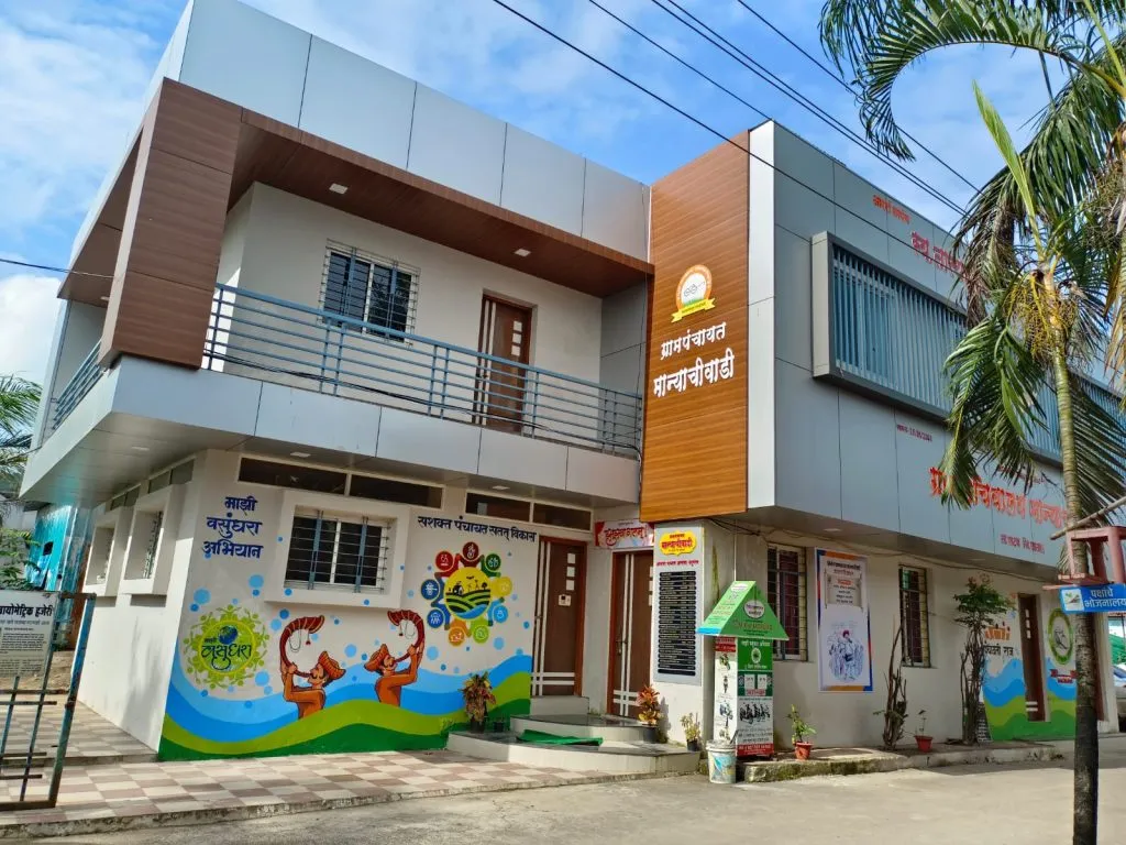 Manyachiwadi is the best Gram Panchayat in the country.