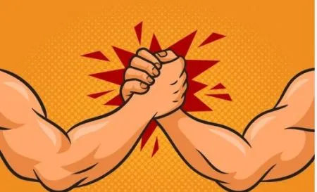 Good response to arm wrestling