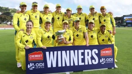 Australian women's team wins series