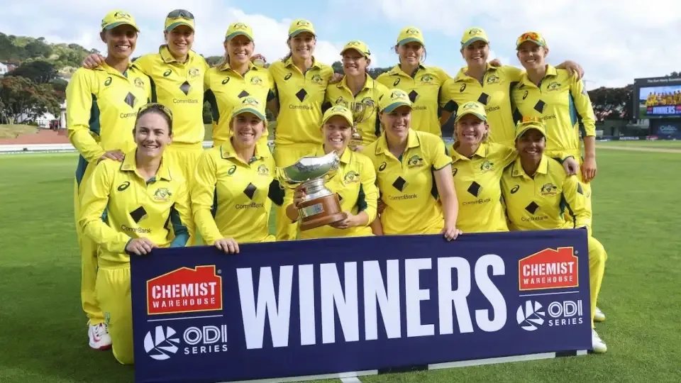 ऑस्ट्रेलियन महिला संघाचा मालिका विजय Australian women's team wins series