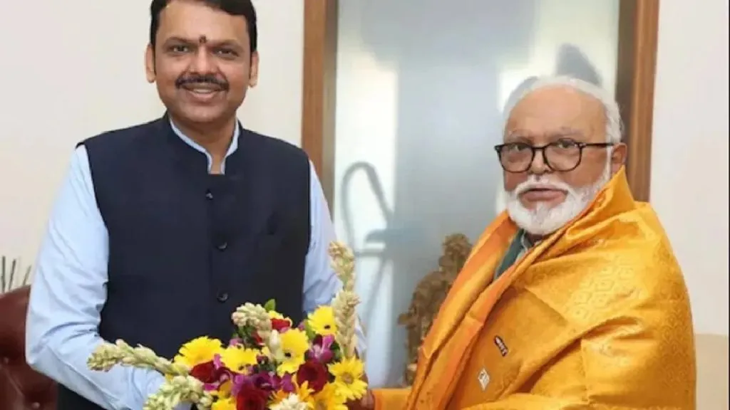 छगन भुजबळ यांनी घेतली मुख्यमंत्री फडणवीस यांची भेट Chhagan Bhujbal met Chief Minister Fadnavis