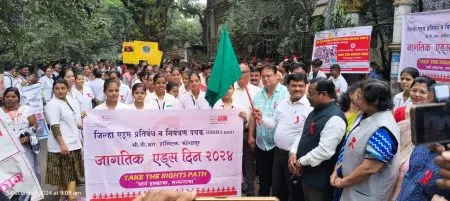 AIDS awareness through morning walk in Kolhapur