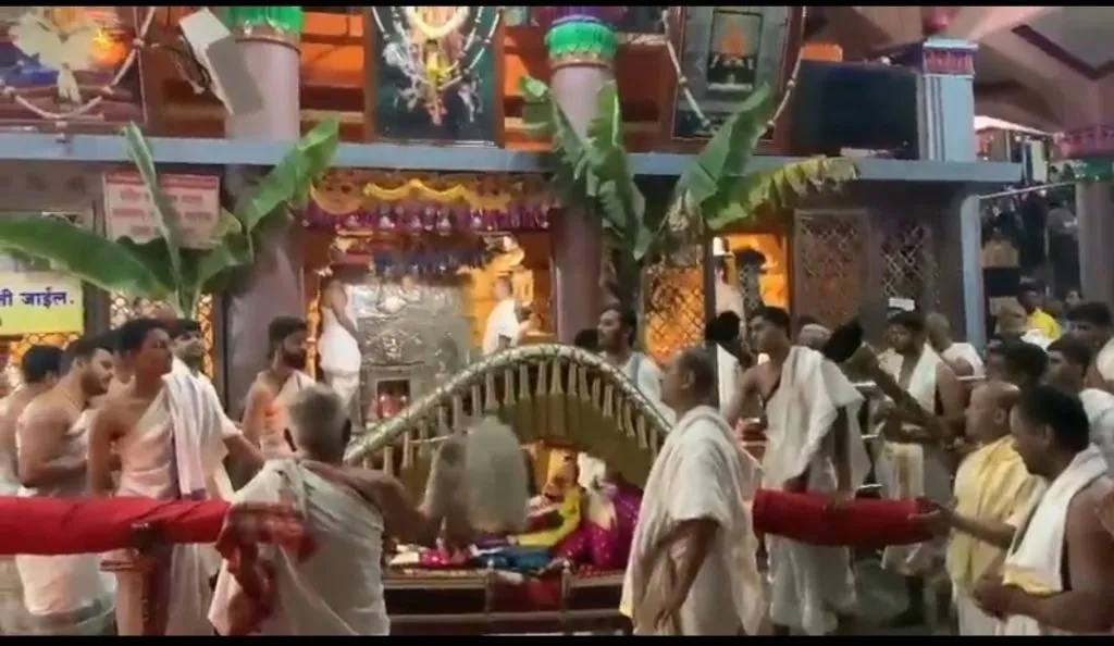 Datta's birthday celebration today in Nrusinghwadi