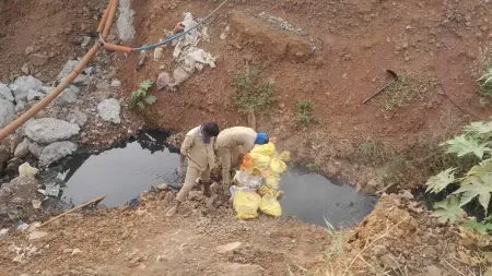 Prevent sewage from entering the river.