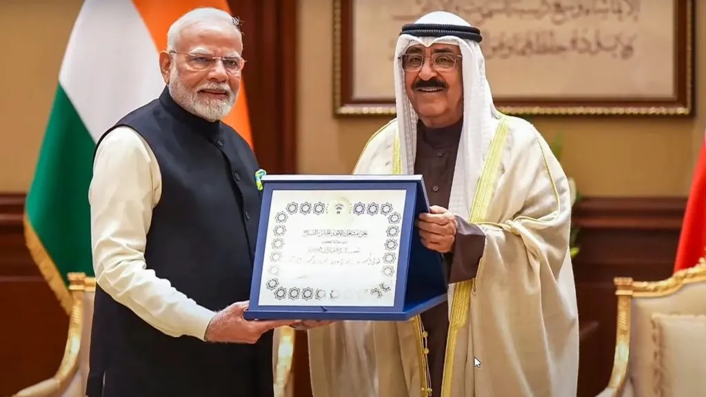 Prime Minister Modi receives Kuwait's highest award