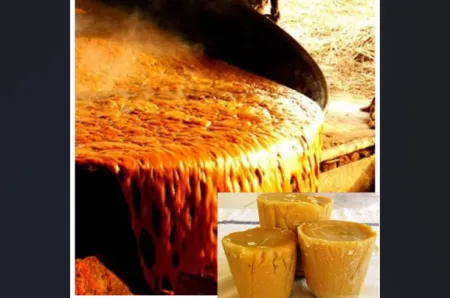 Demand for jaggery has increased in the international market.