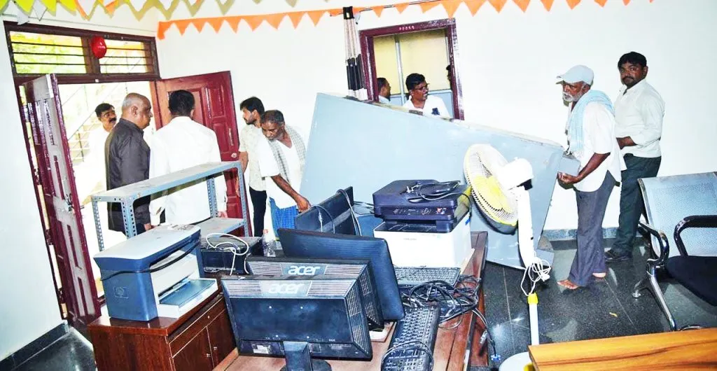 Materials seized from Ramdurg 'public works'