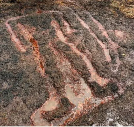 Two stone sculptures found on Kharvate road