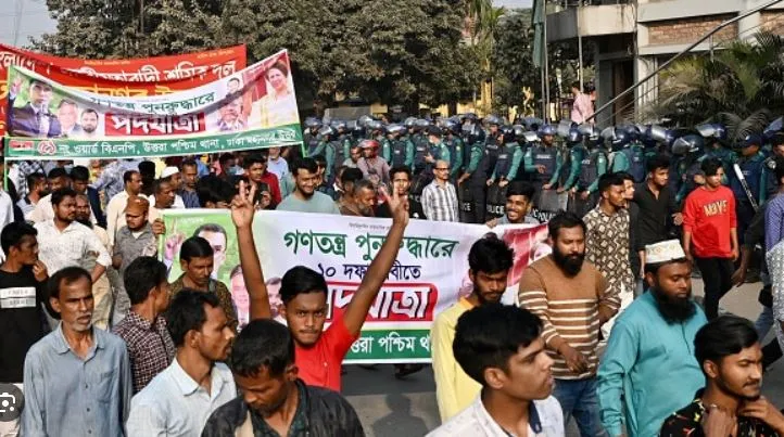 बांगलादेशात भारतविरोधी निदर्शने